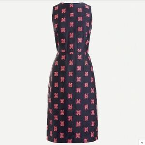 Butterfly Jacquard Sheath Dress